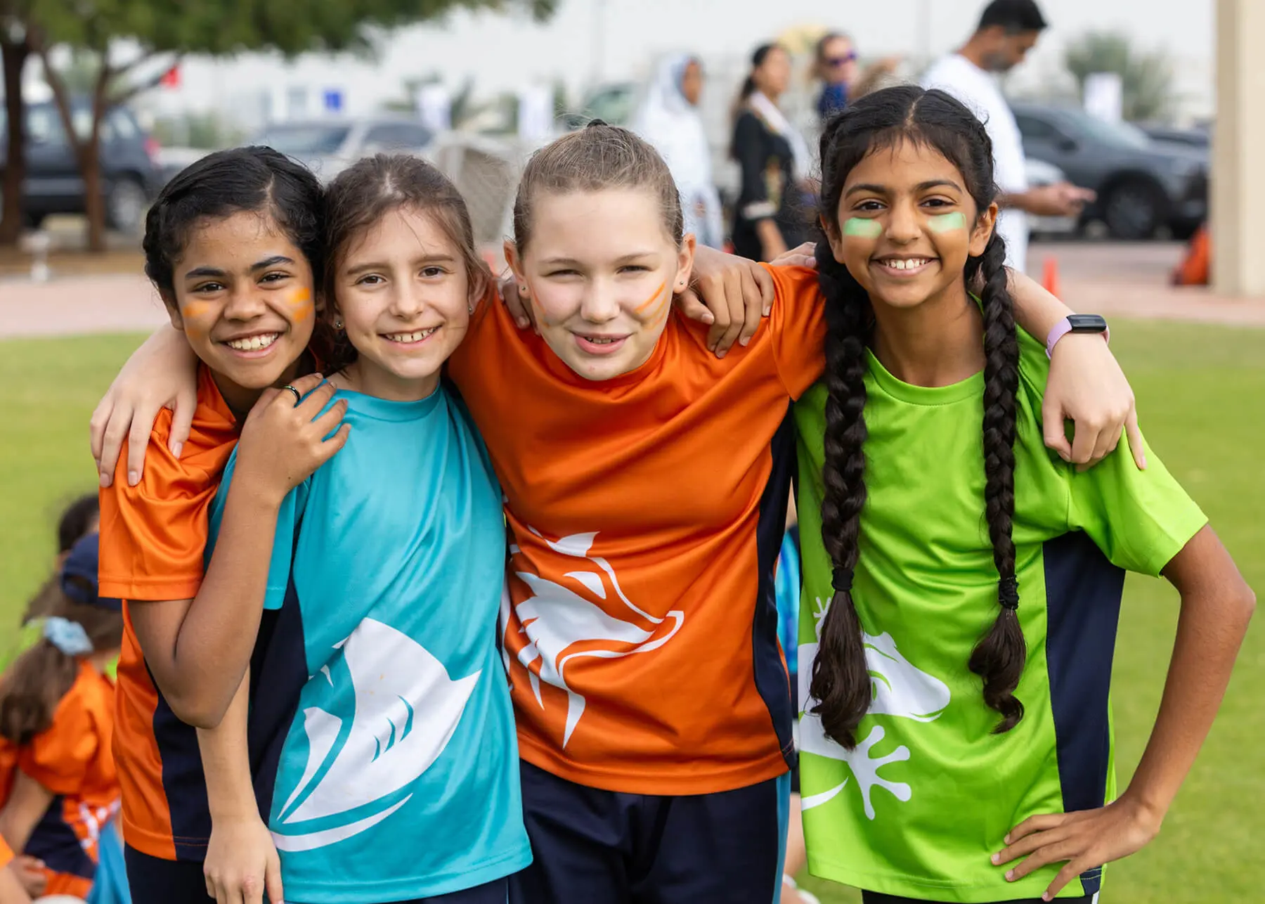 Pupils at Sports Day at Sharjah English School